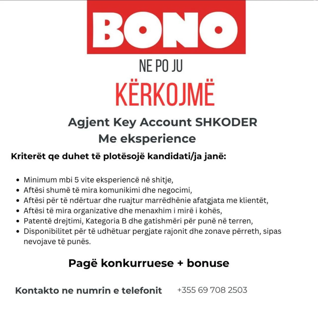 Kerkohet Agjent Key Account